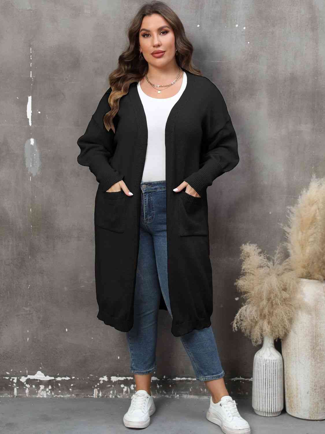 Long Sleeve Pocketed Cardigan