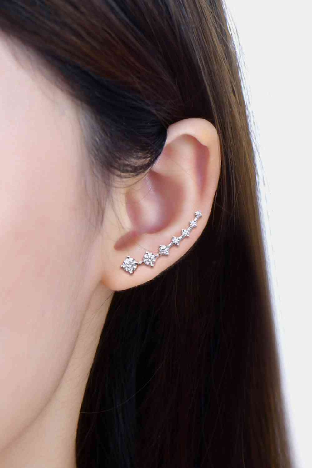 Sterling Silver Ear Climber Earrings