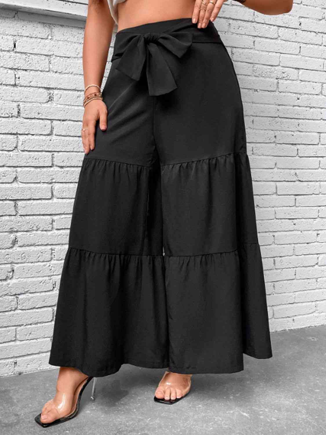 Tiered Wide Leg Pants