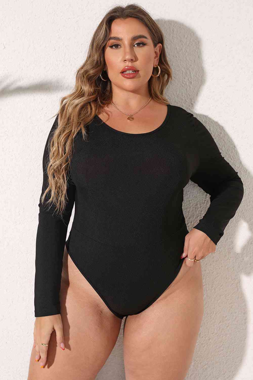 Round Neck Long Sleeve Bodysuit