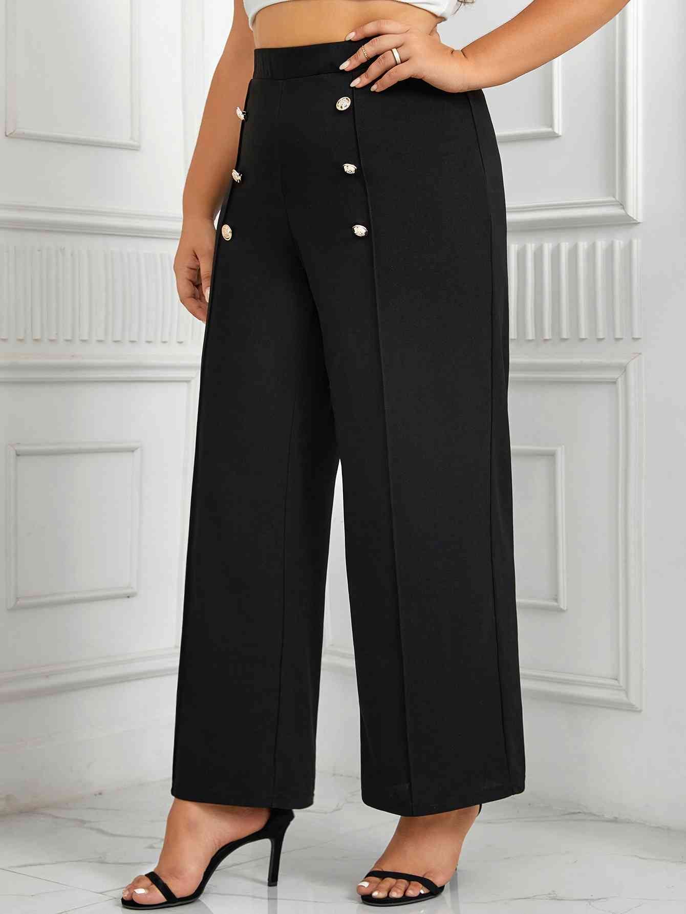 High Waist Wide Pants