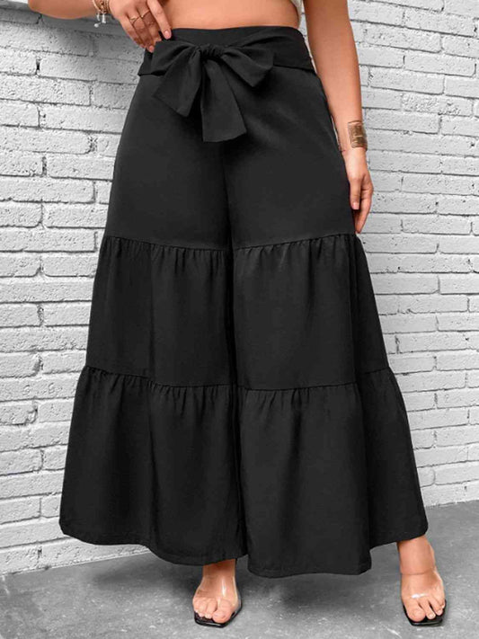 Tiered Wide Leg Pants