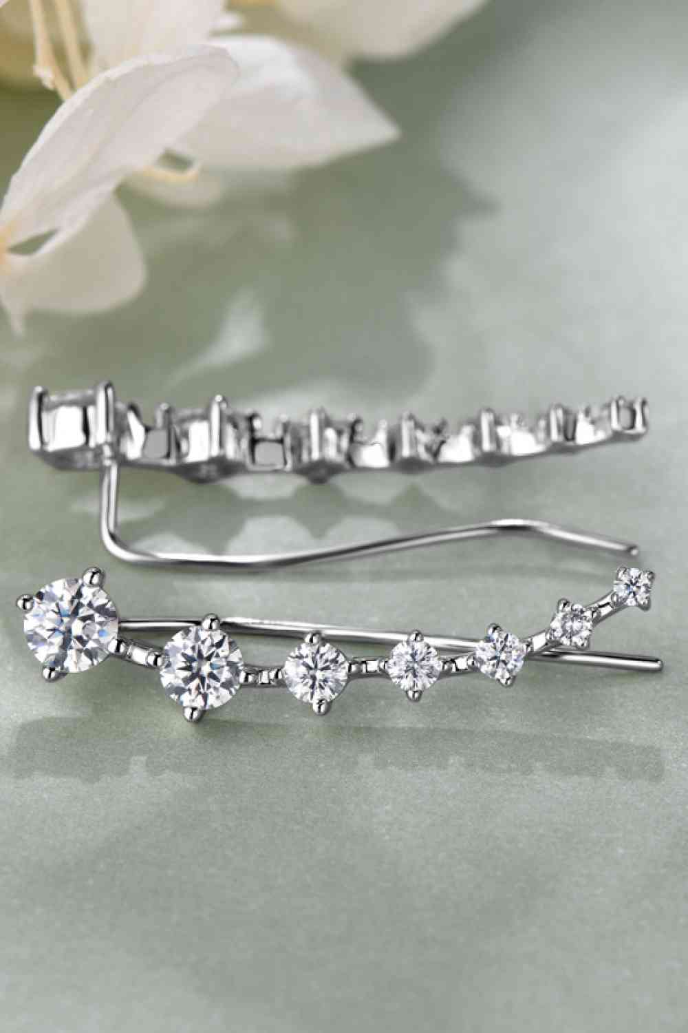 Sterling Silver Ear Climber Earrings