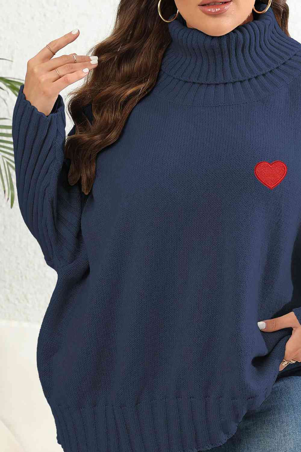 Turtle Neck Long Sleeve Sweater