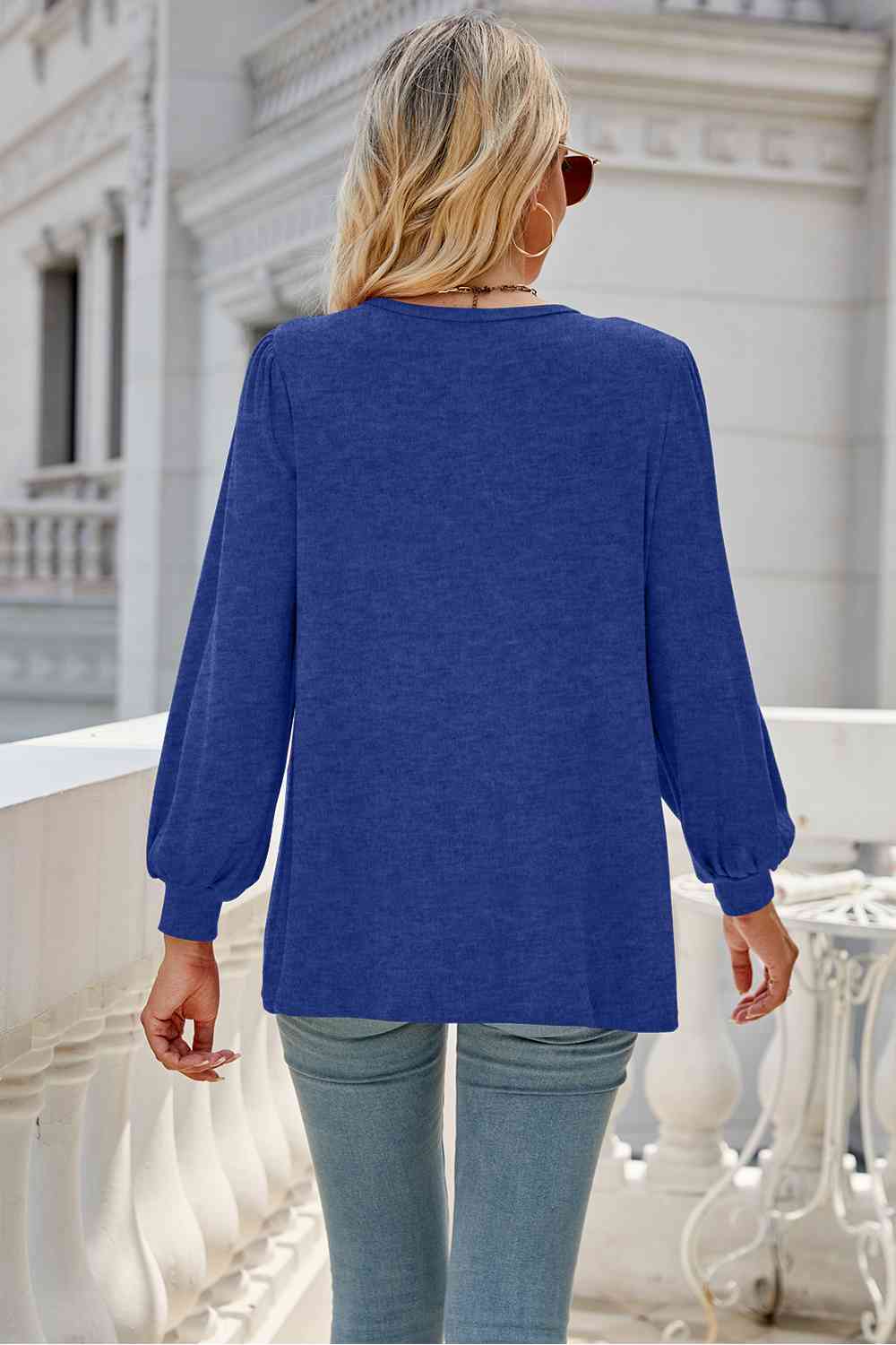 Round Neck Long Sleeve Top