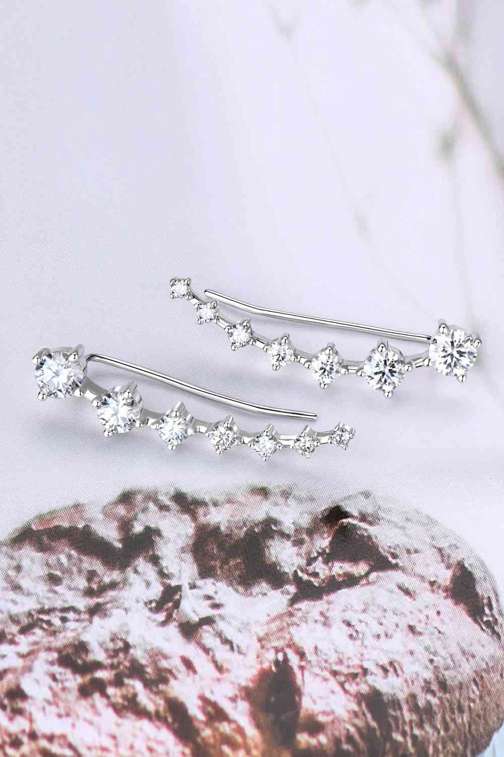 Sterling Silver Ear Climber Earrings