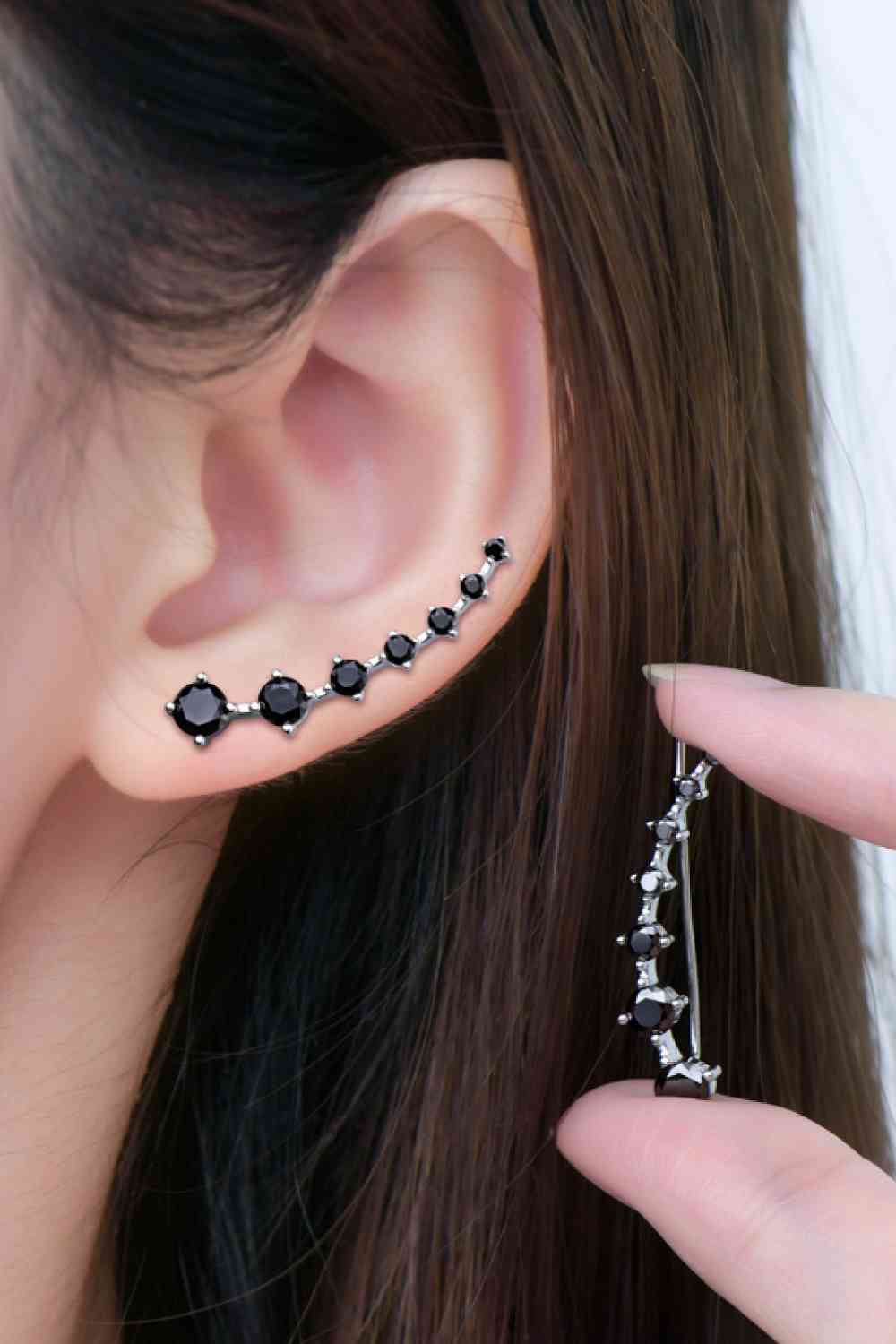 Sterling Silver Ear Climber Earrings