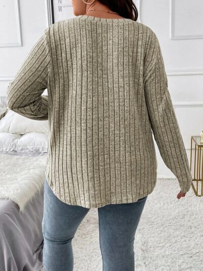 V-Neck Long Sleeve T-Shirt