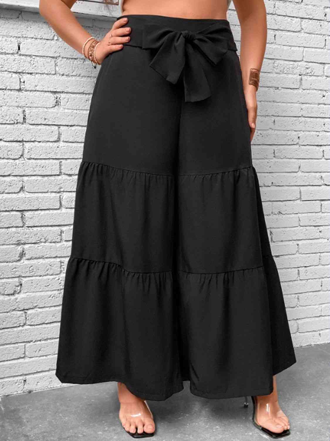 Tiered Wide Leg Pants