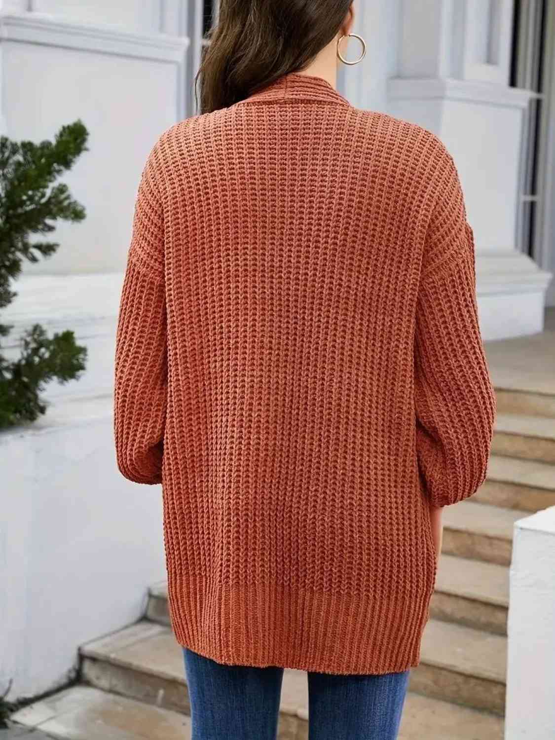 Long Sleeve Button Front Cardigan