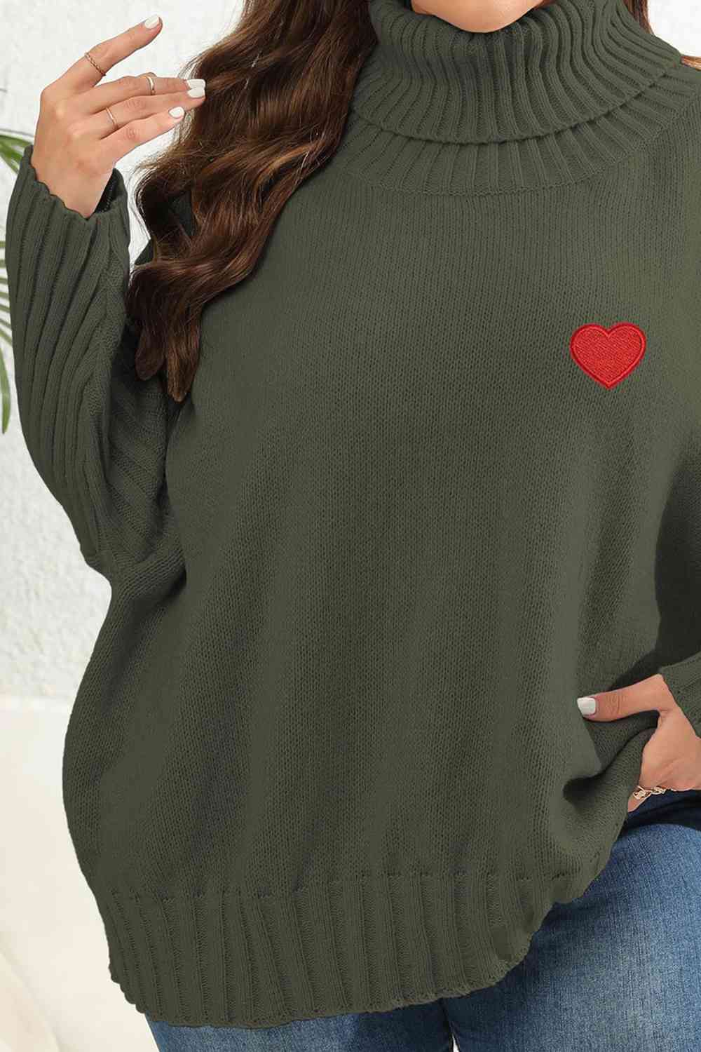 Turtle Neck Long Sleeve Sweater