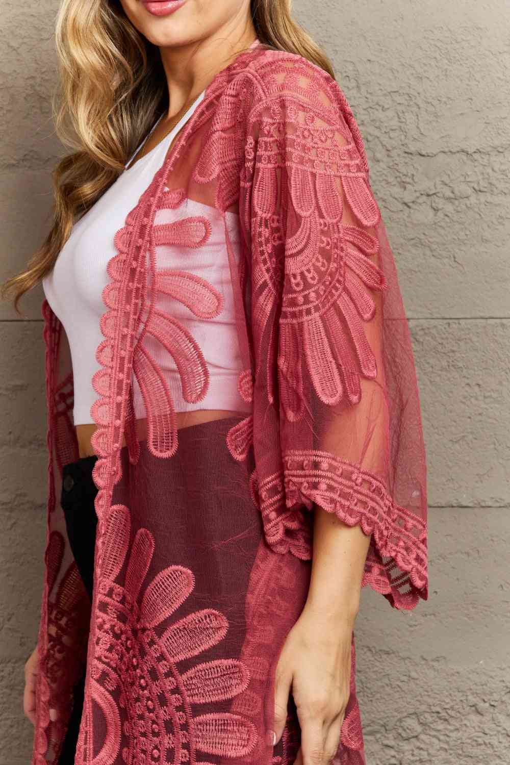 Justin Taylor Legacy Lace Duster Kimono