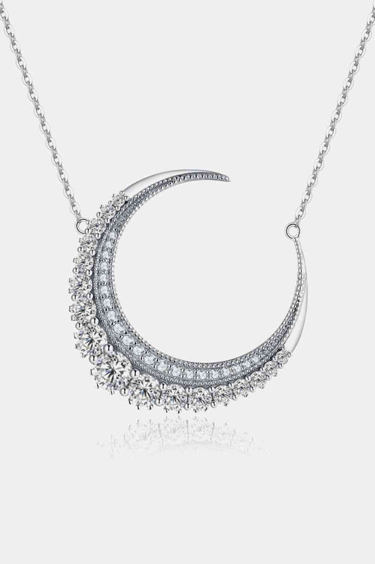 Crescent Moon Shape Pendant Necklace