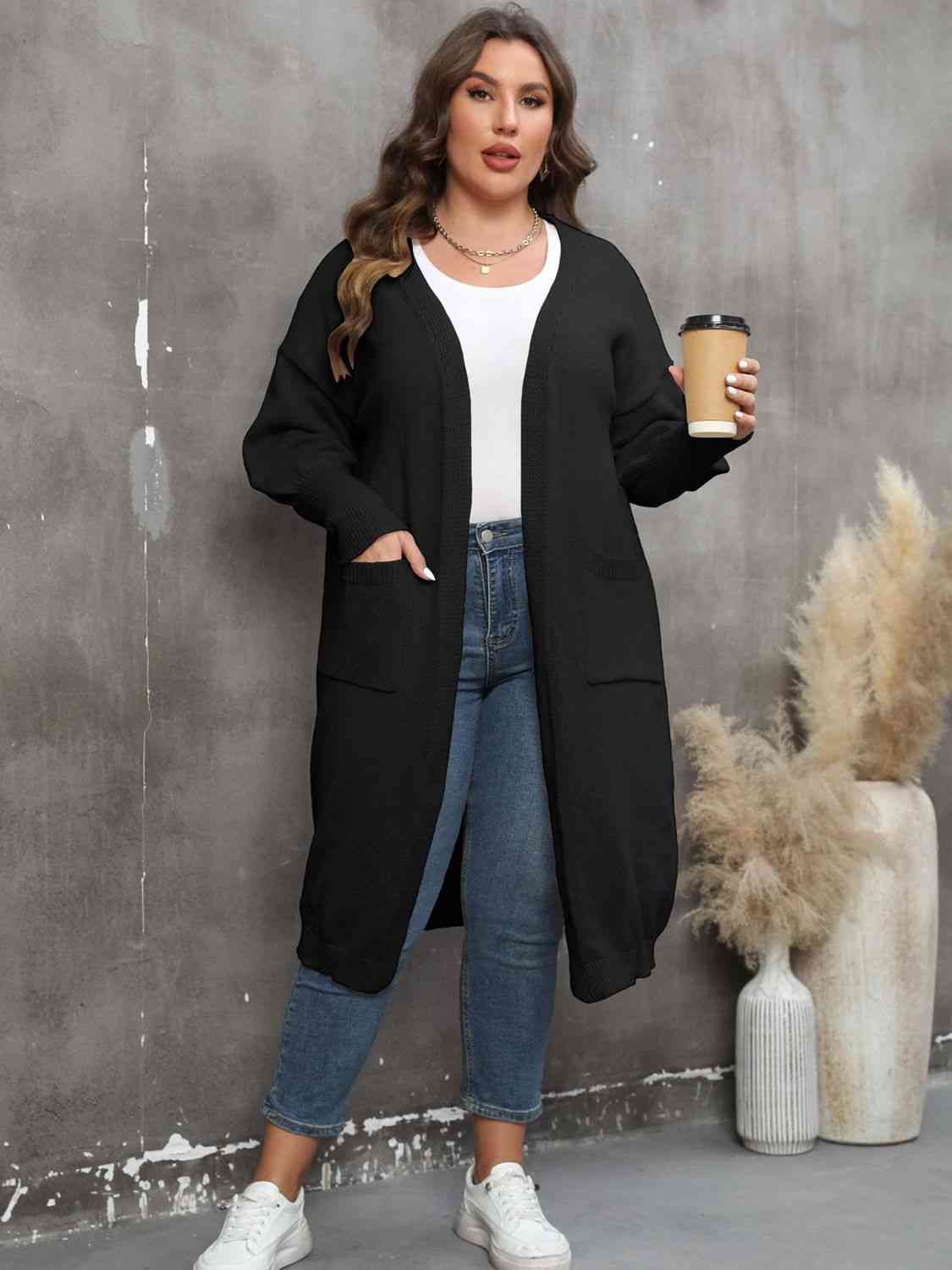 Long Sleeve Pocketed Cardigan