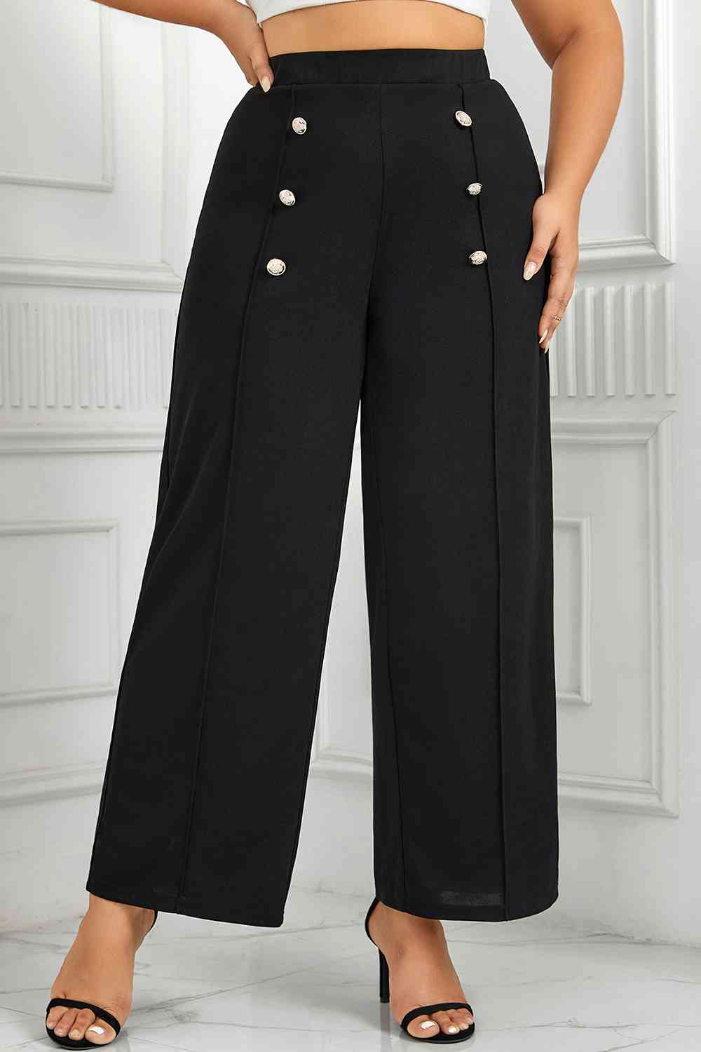 High Waist Wide Pants