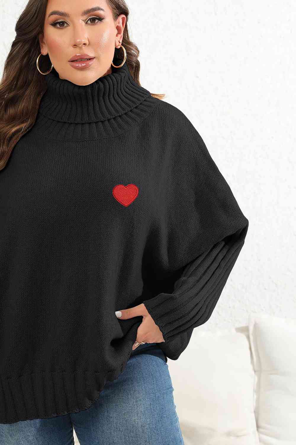 Turtle Neck Long Sleeve Sweater