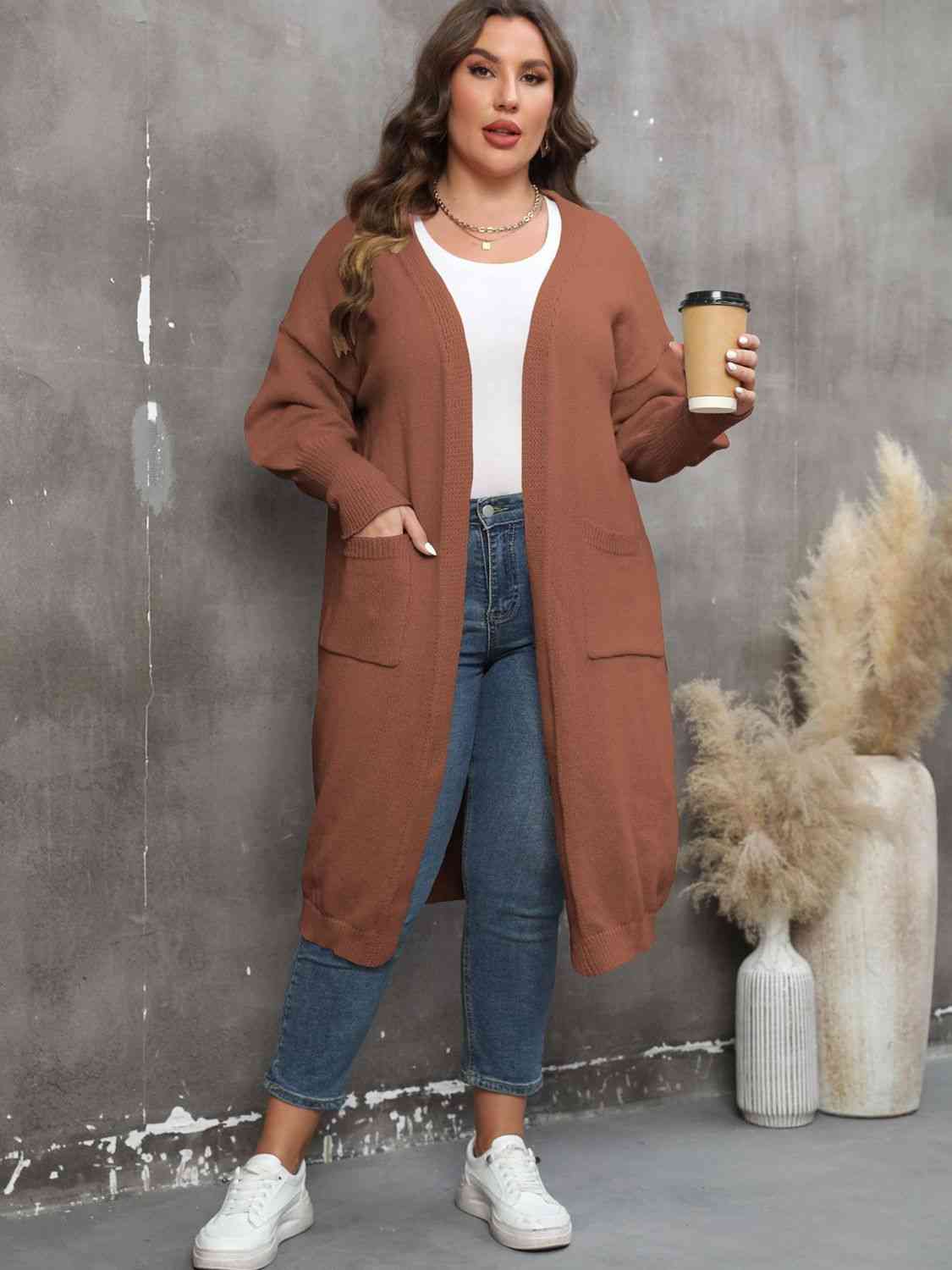 Long Sleeve Pocketed Cardigan