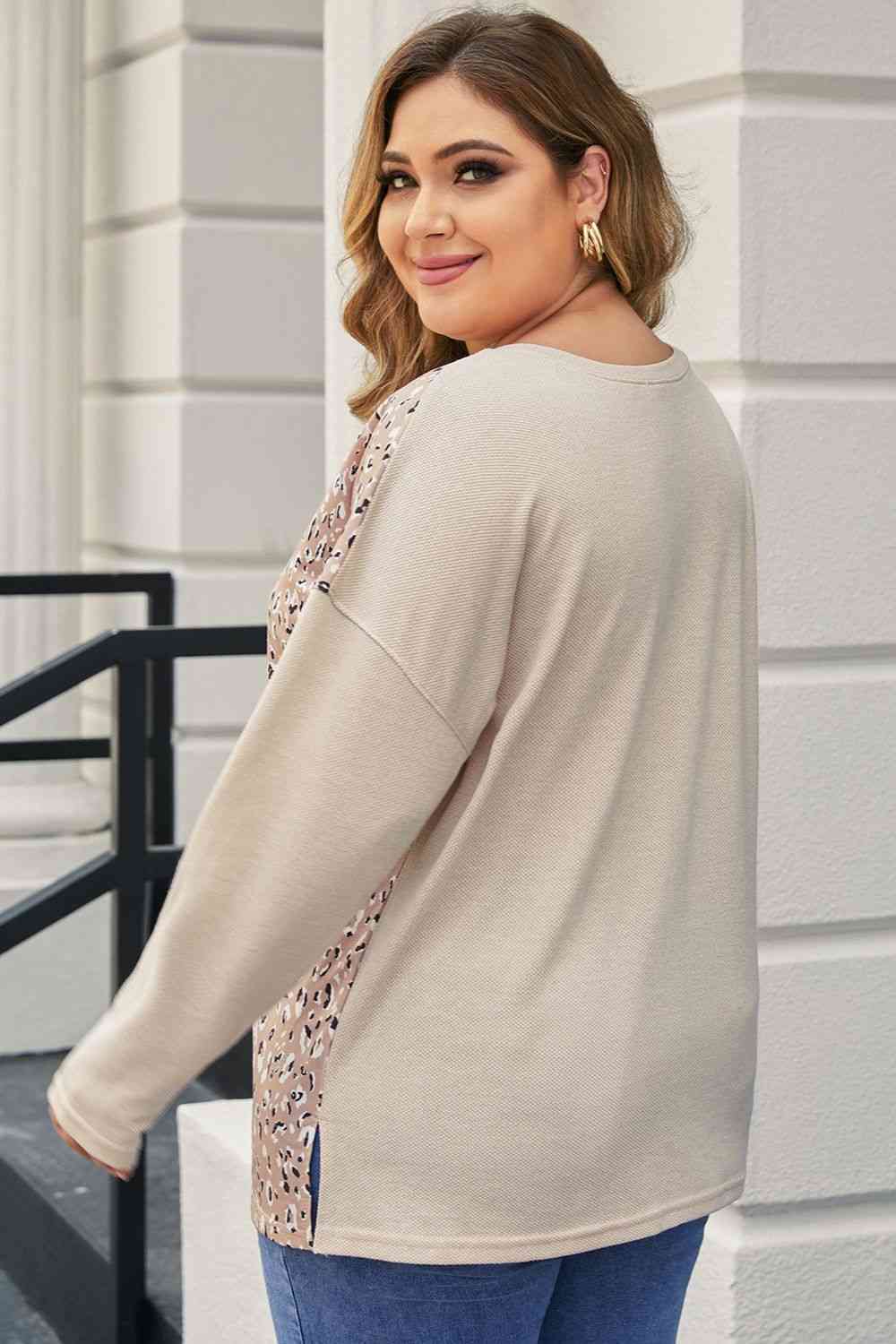 Multicolor V-Neck Dropped Shoulder Sweater