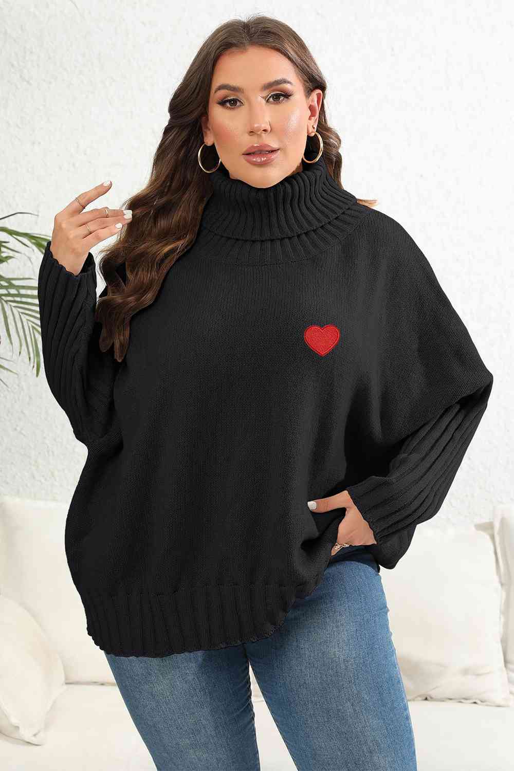 Turtle Neck Long Sleeve Sweater