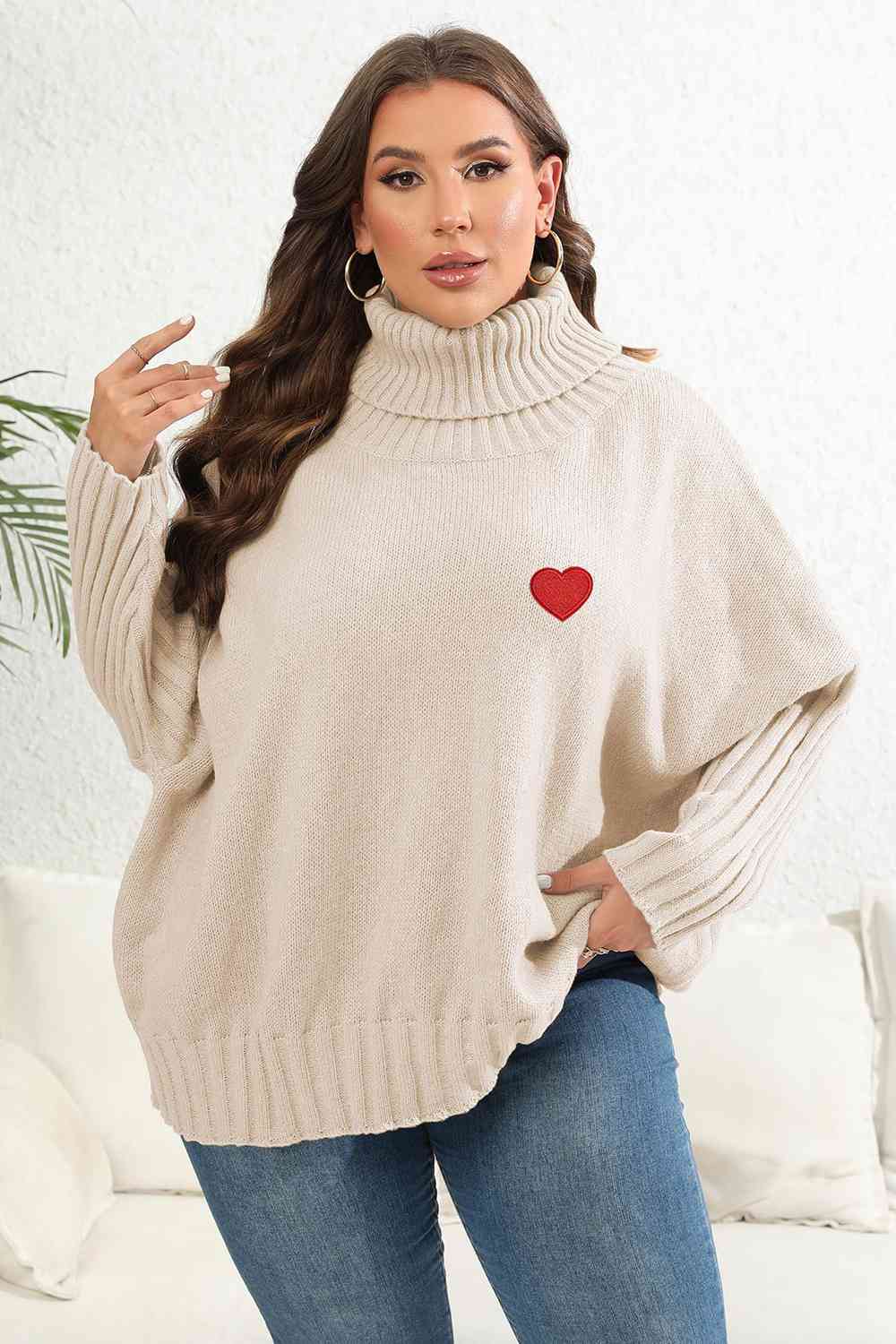 Turtle Neck Long Sleeve Sweater