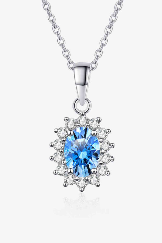 Moissanite Sterling Silver Necklace