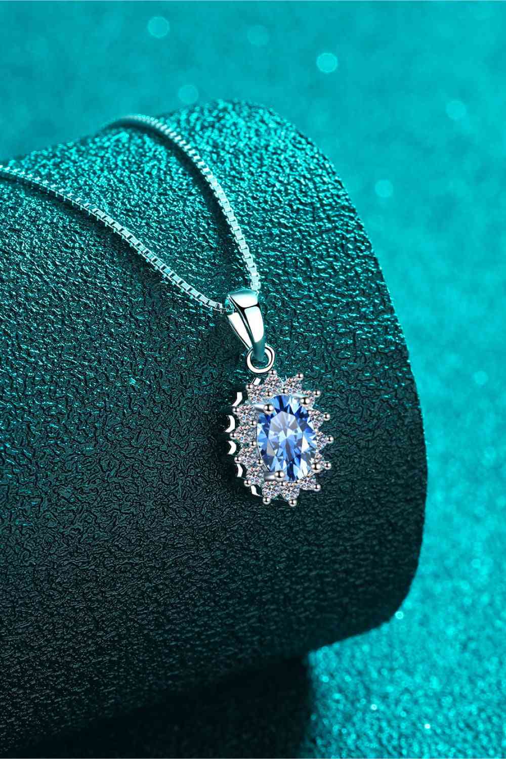 Moissanite Sterling Silver Necklace