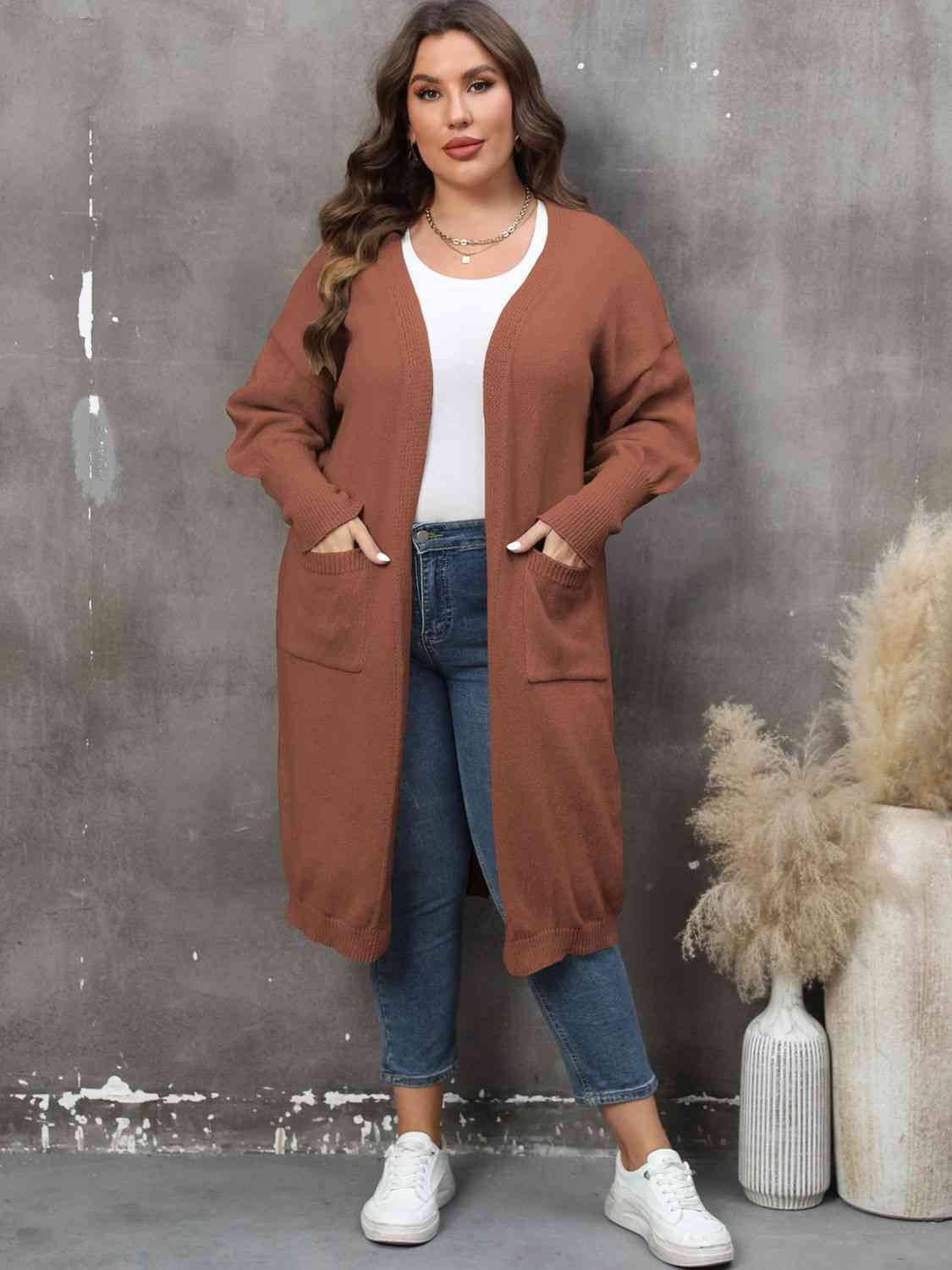 Long Sleeve Pocketed Cardigan