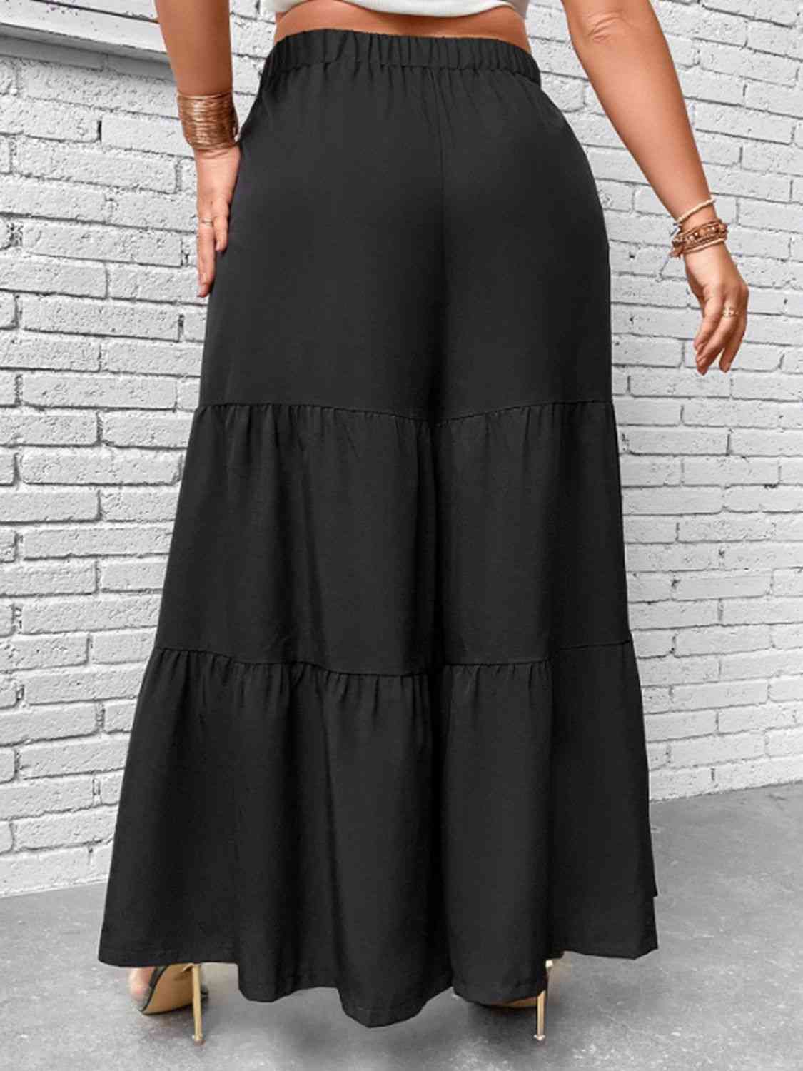 Tiered Wide Leg Pants