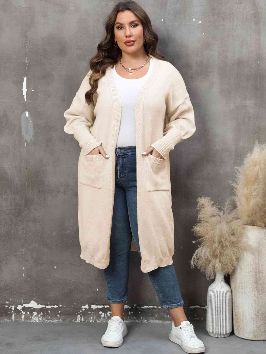 Long Sleeve Pocketed Cardigan