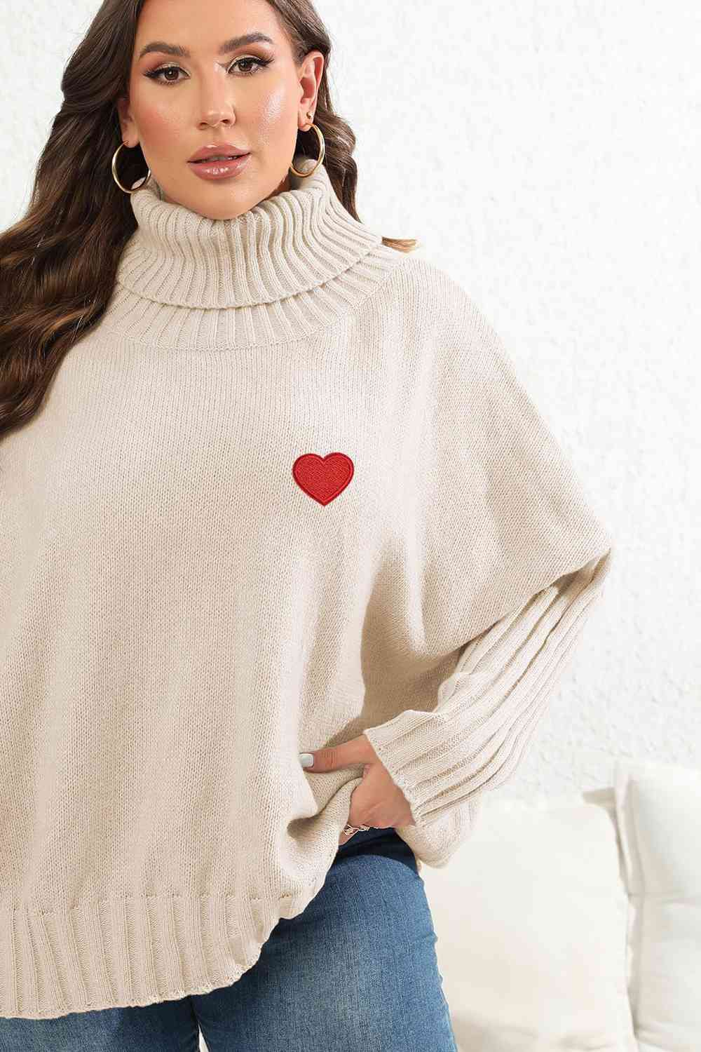 Turtle Neck Long Sleeve Sweater