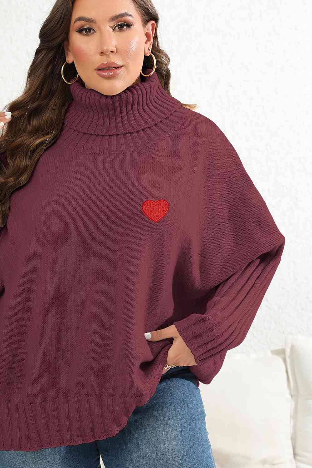 Turtle Neck Long Sleeve Sweater