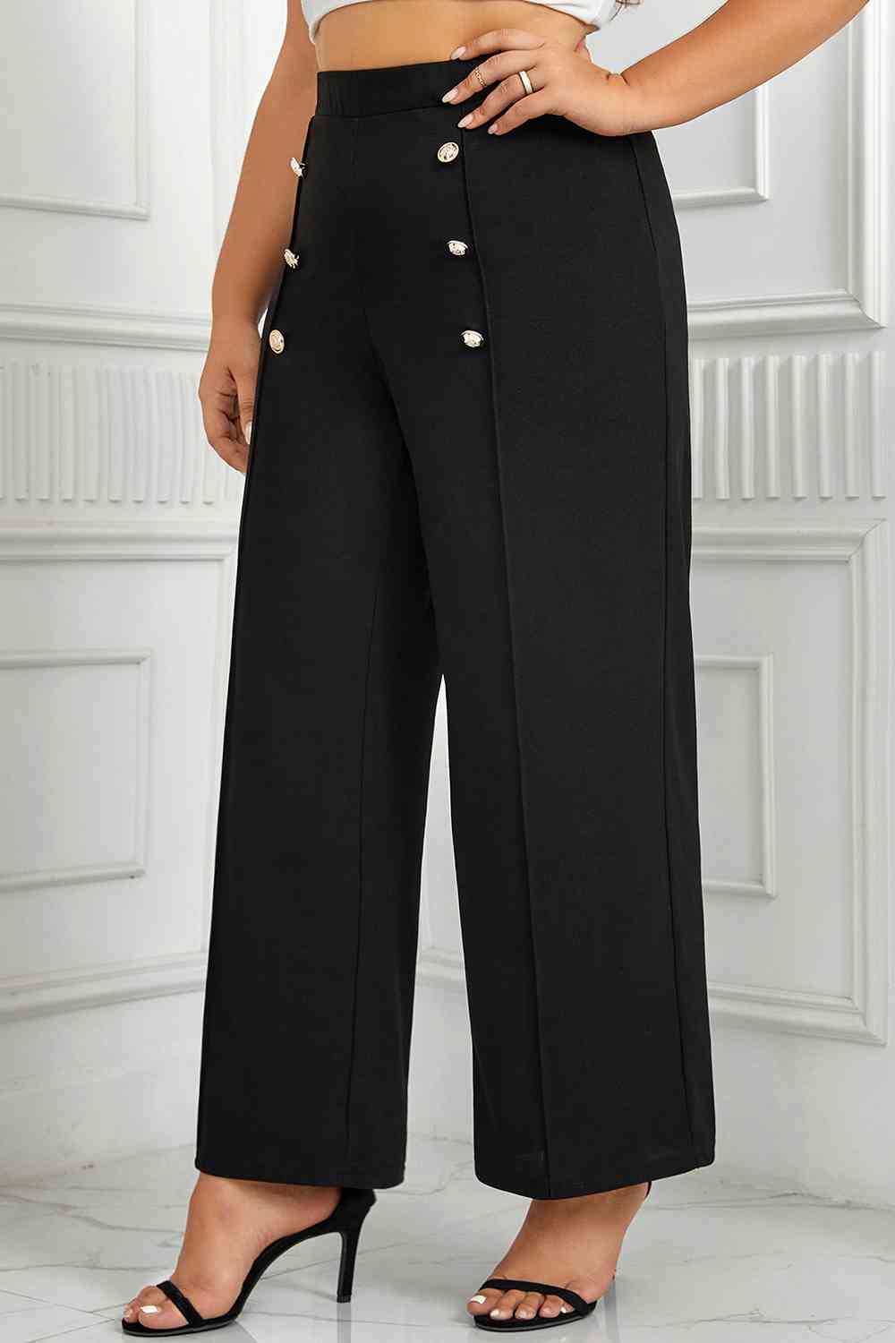 High Waist Wide Pants