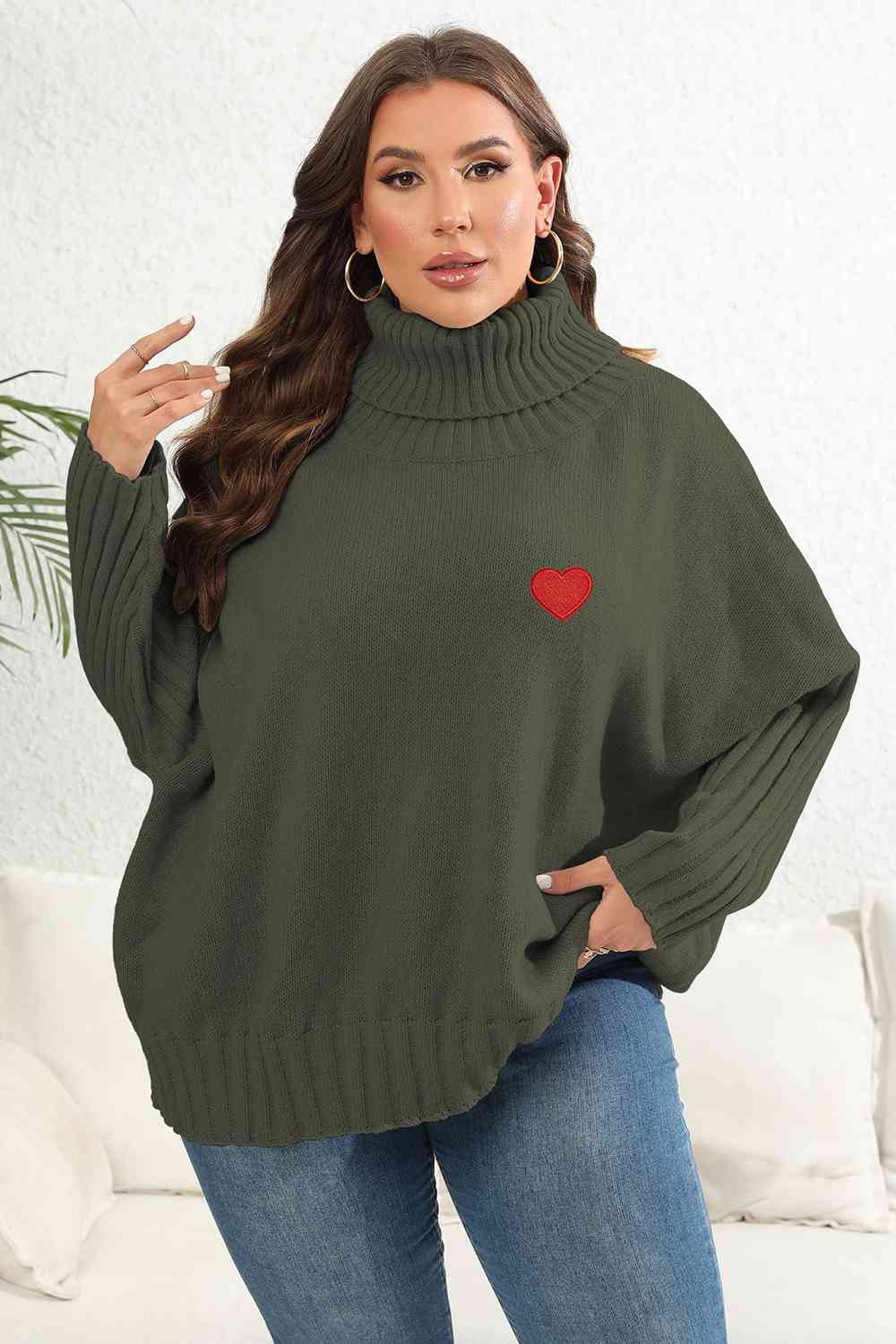 Turtle Neck Long Sleeve Sweater