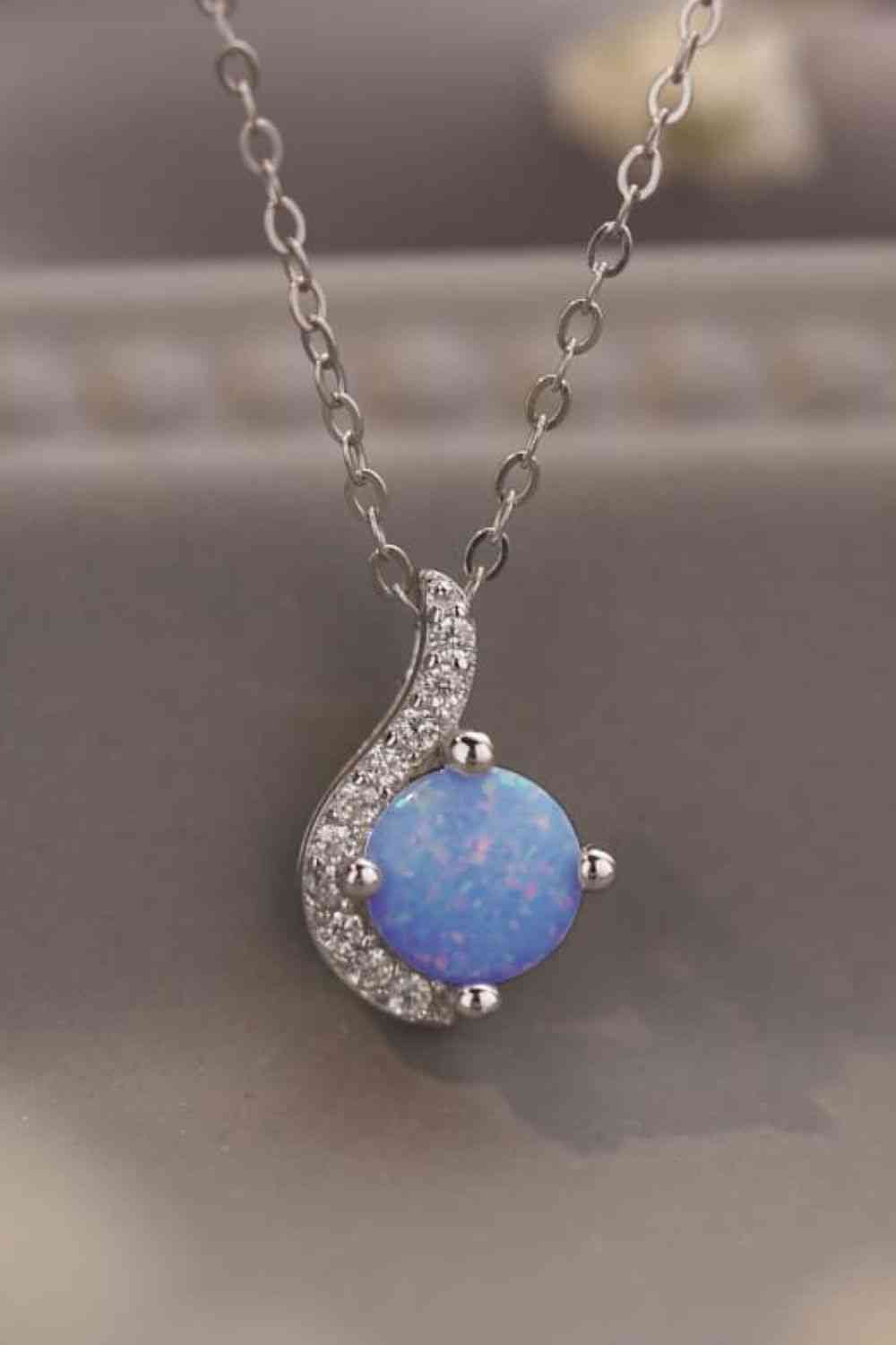 Sweet Beginnings Opal Pendant Necklace