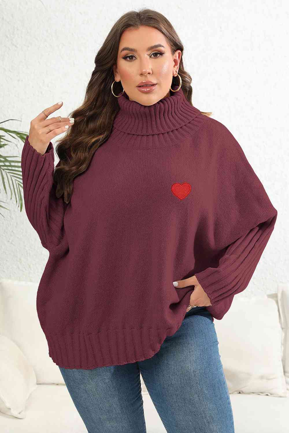 Turtle Neck Long Sleeve Sweater