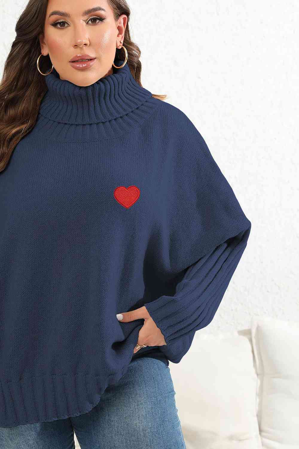 Turtle Neck Long Sleeve Sweater