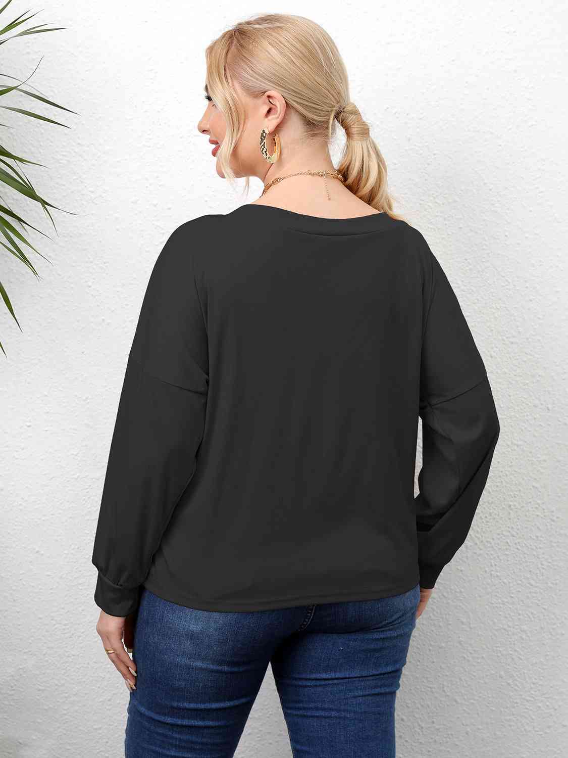 Twisted Drop Shoulder T-Shirt