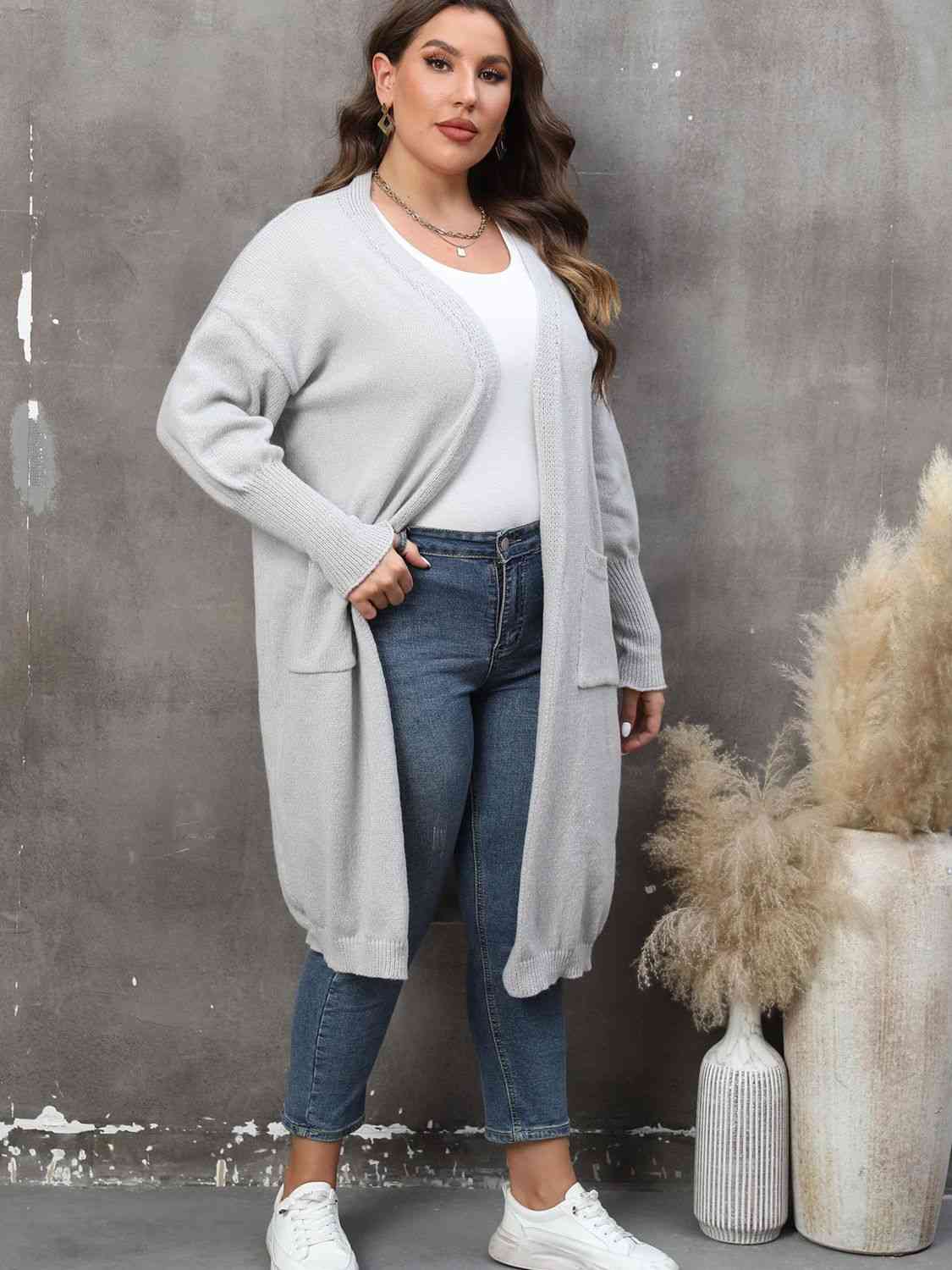 Long Sleeve Pocketed Cardigan