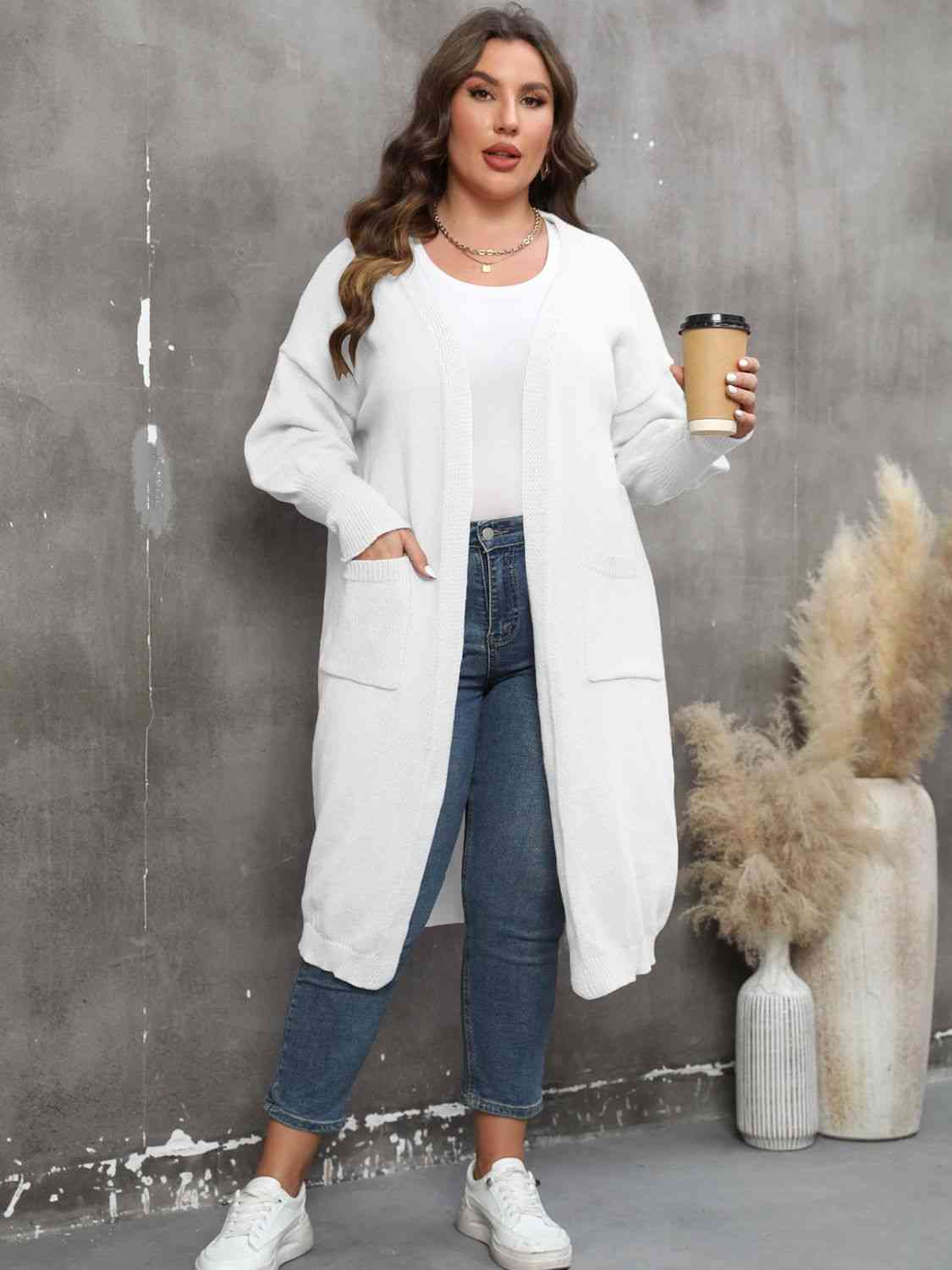 Long Sleeve Pocketed Cardigan