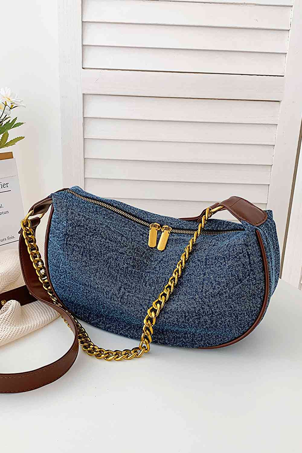 Denim Crossbody Bag