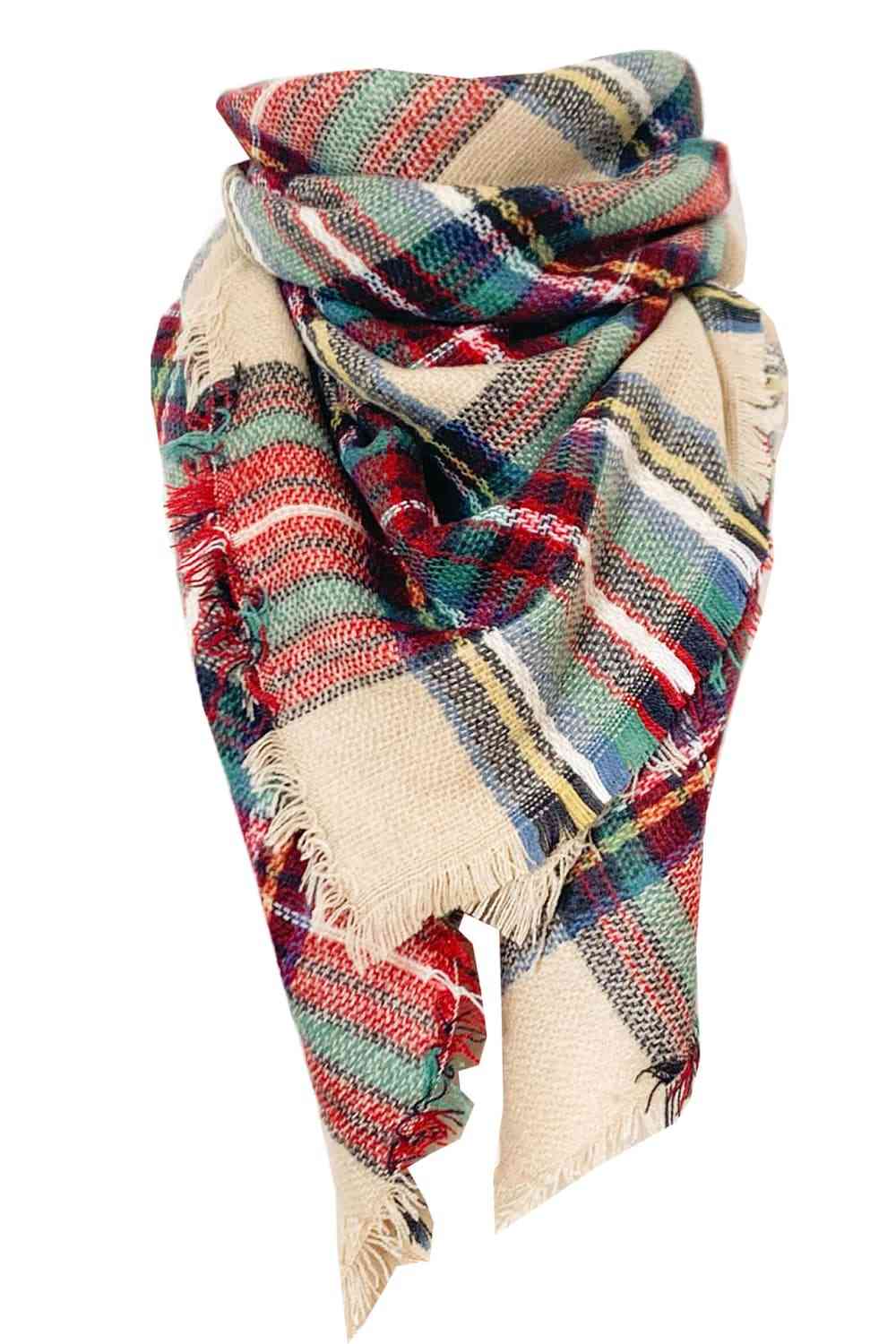 Plaid Imitation Cashmere Scarf