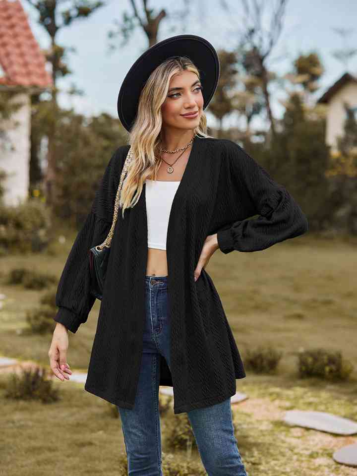 Open Front Longline Cardigan