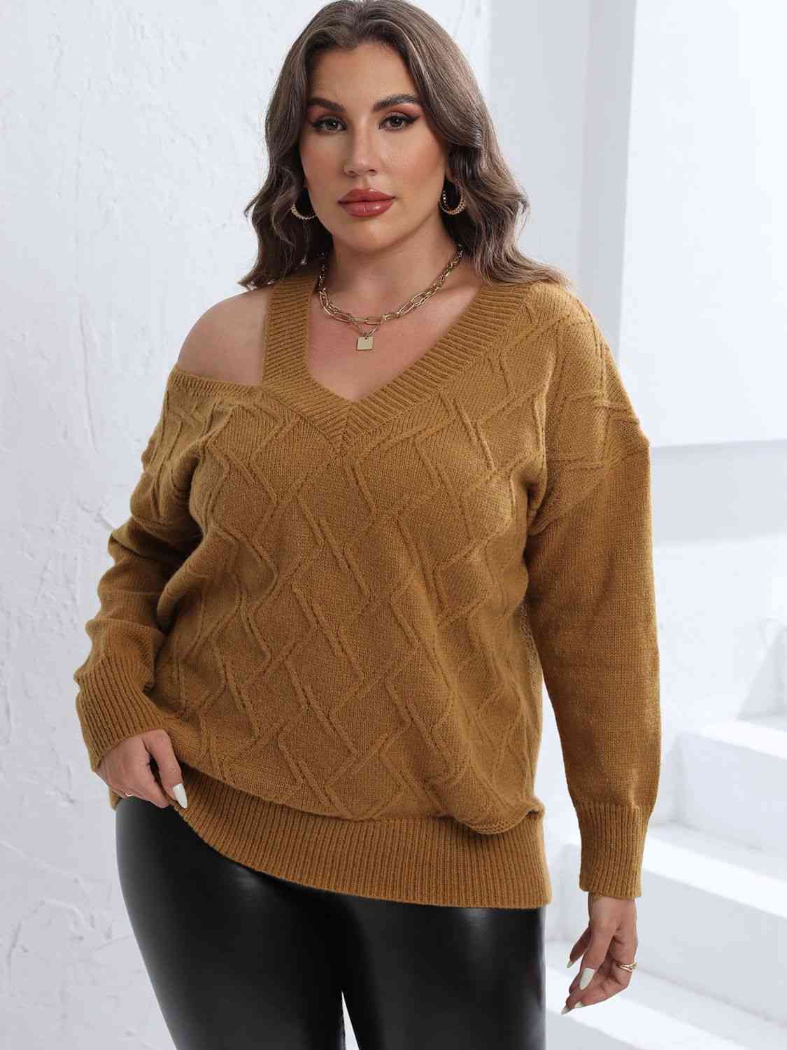 Cutout V-Neck Sweater