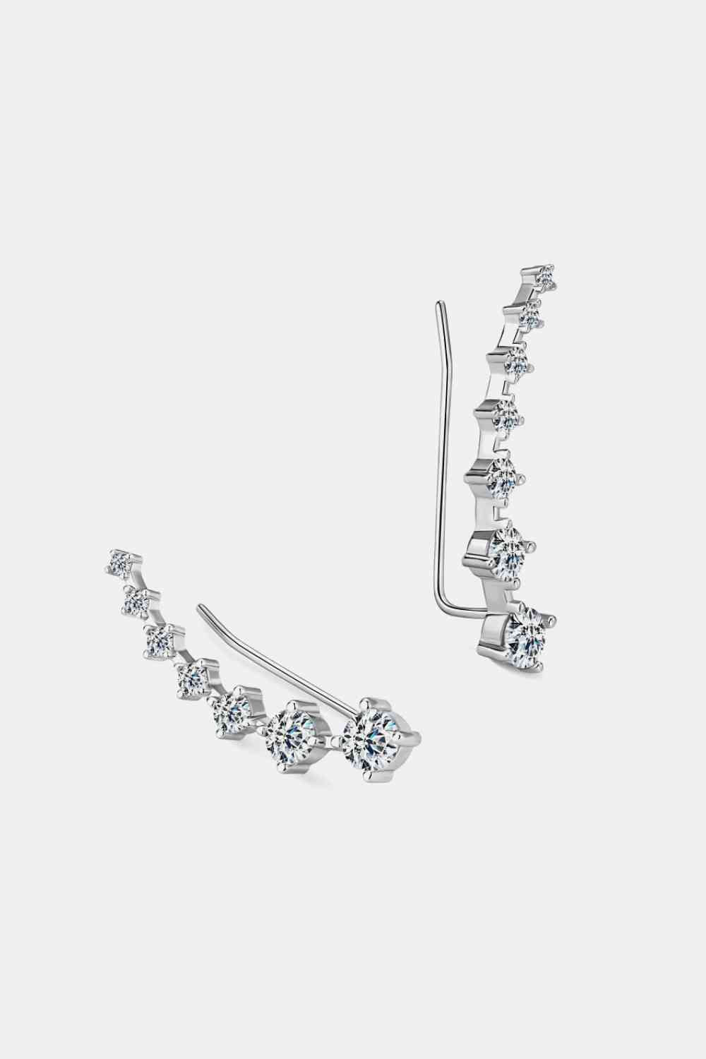 Sterling Silver Ear Climber Earrings